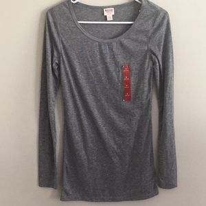 NWT Mossimo Heather Grey Long Sleeve Size M